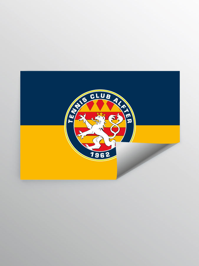 Aufkleber DIN A7 Logo
