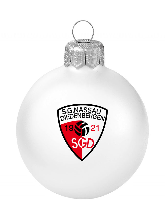 Weihnachtskugel Logo 8cm