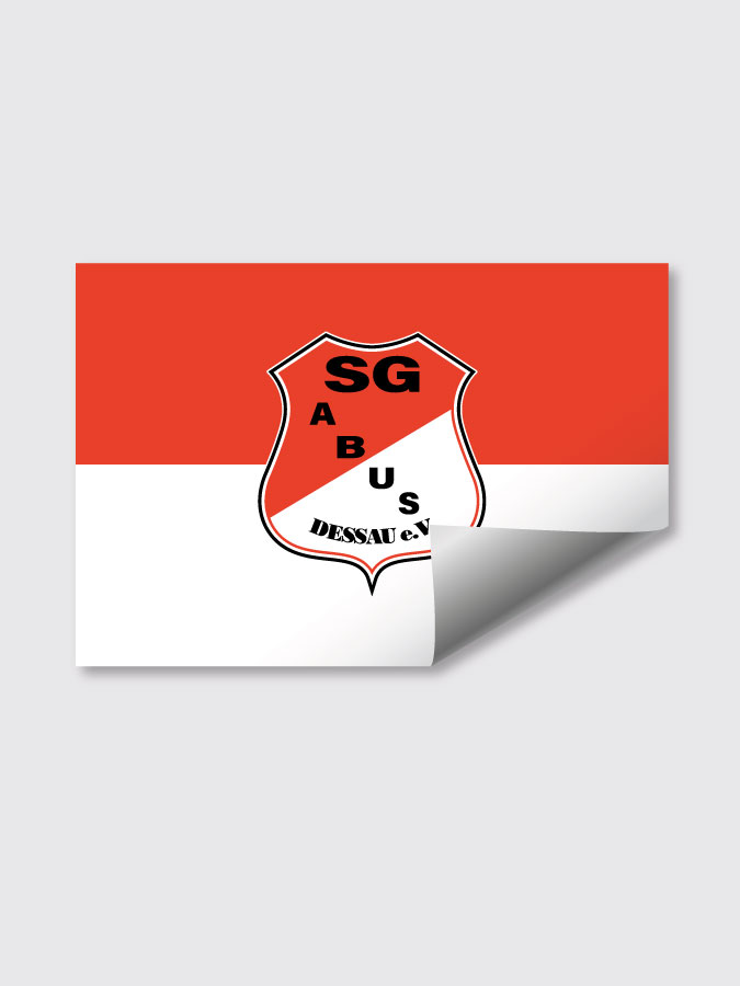Aufkleber DIN A7 Logo