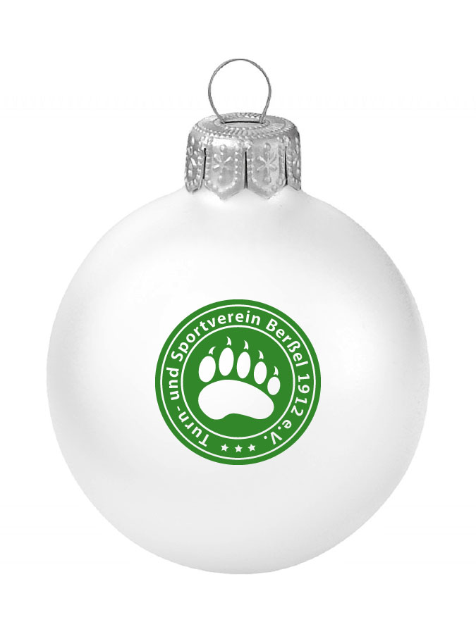 Weihnachtskugel Logo 8cm