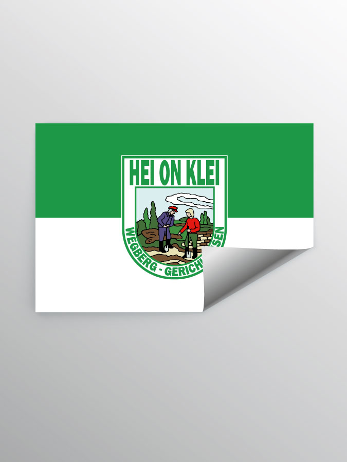 Aufkleber DIN A7 Logo