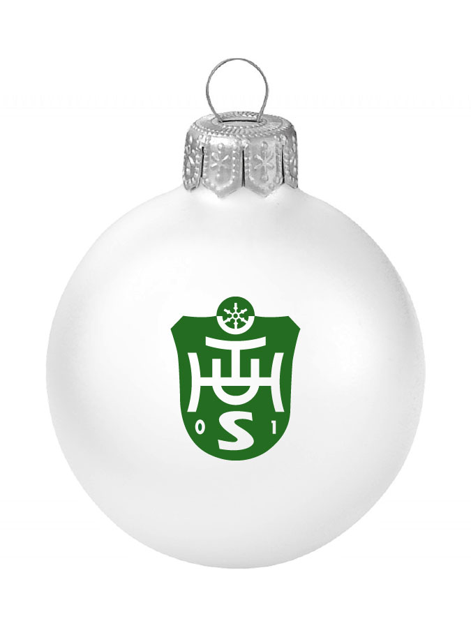 Weihnachtskugel Logo 8cm