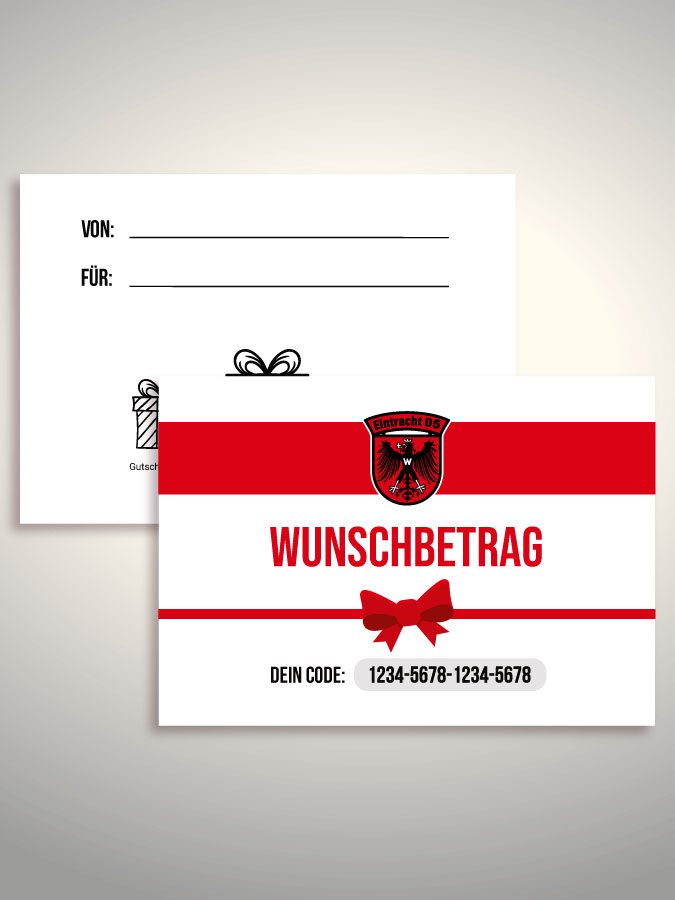 Geschenkgutschein per Versand (Weiß)