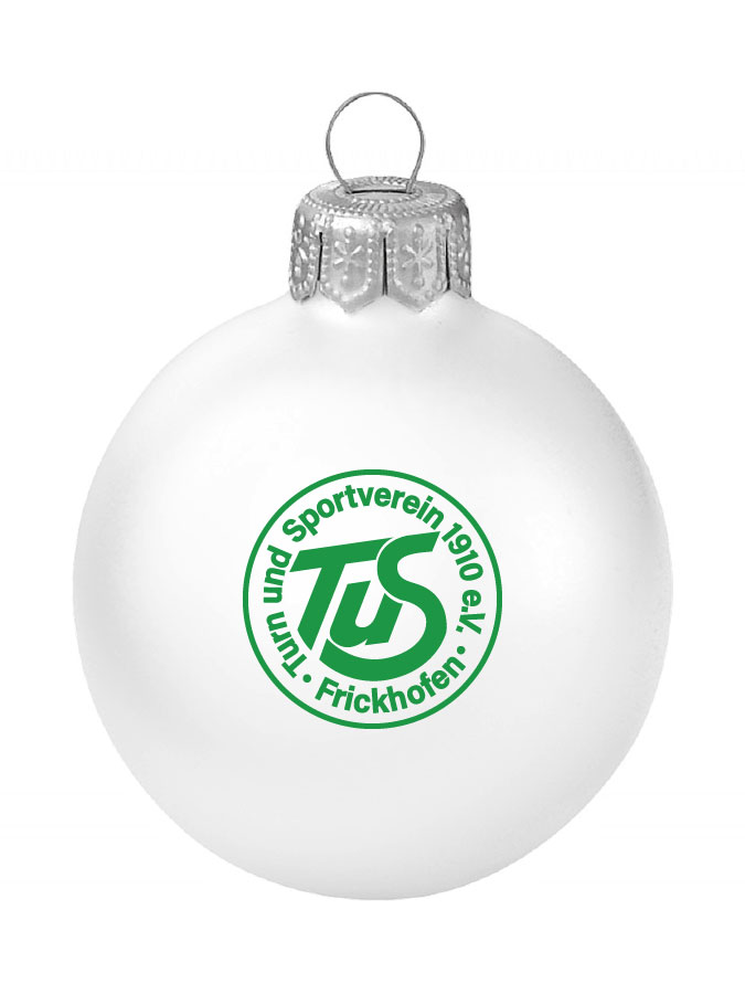 Weihnachtskugel Logo 8cm