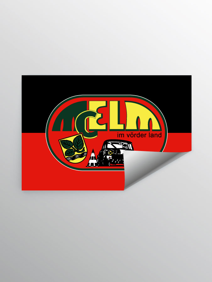 Aufkleber DIN A7 Logo
