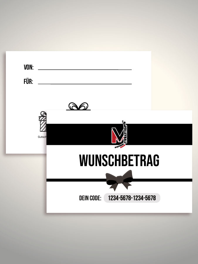 Geschenkgutschein per Versand (Weiß)