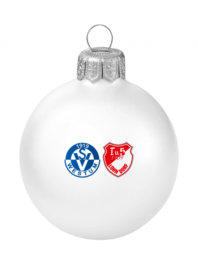 Weihnachtskugel Logo 8cm
