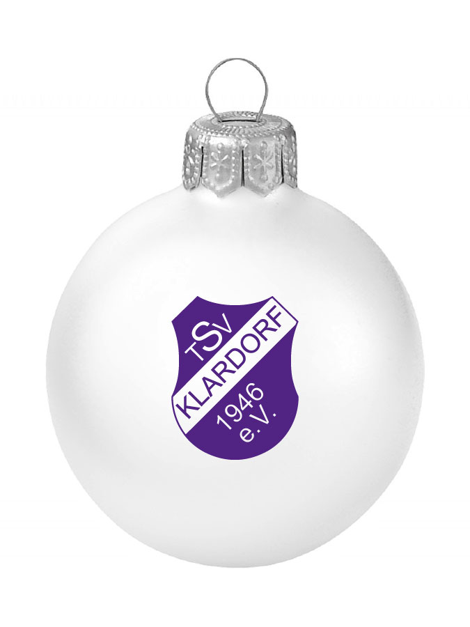 Weihnachtskugel Logo 8cm