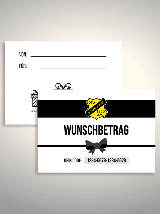 Geschenkgutschein per Versand (Weiß)