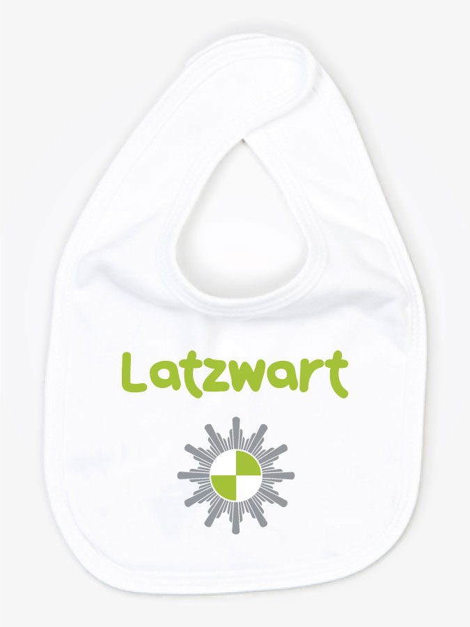 Babylätzchen Latzwart
