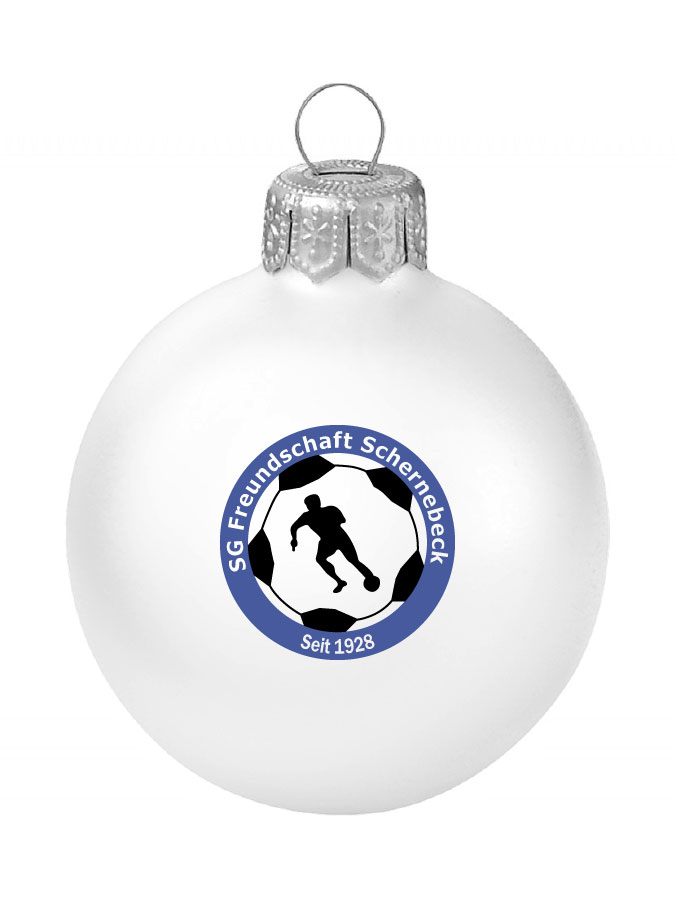 Weihnachtskugel Logo 8cm