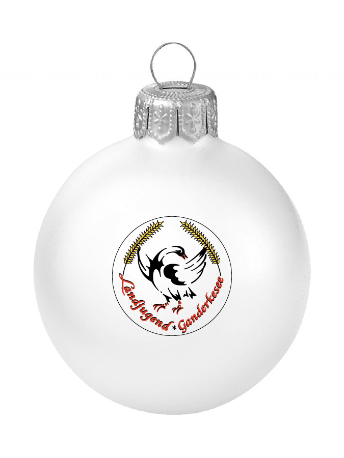 Weihnachtskugel Logo 8cm