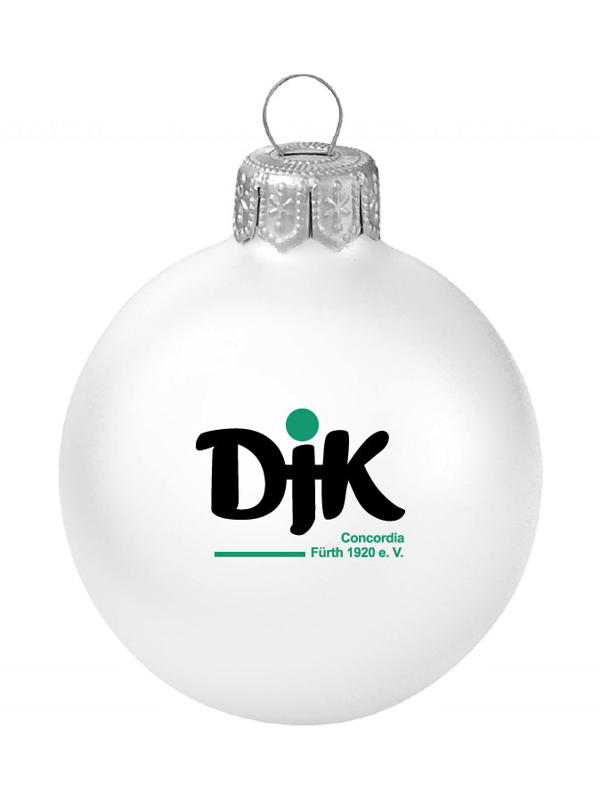 Weihnachtskugel Logo 8cm