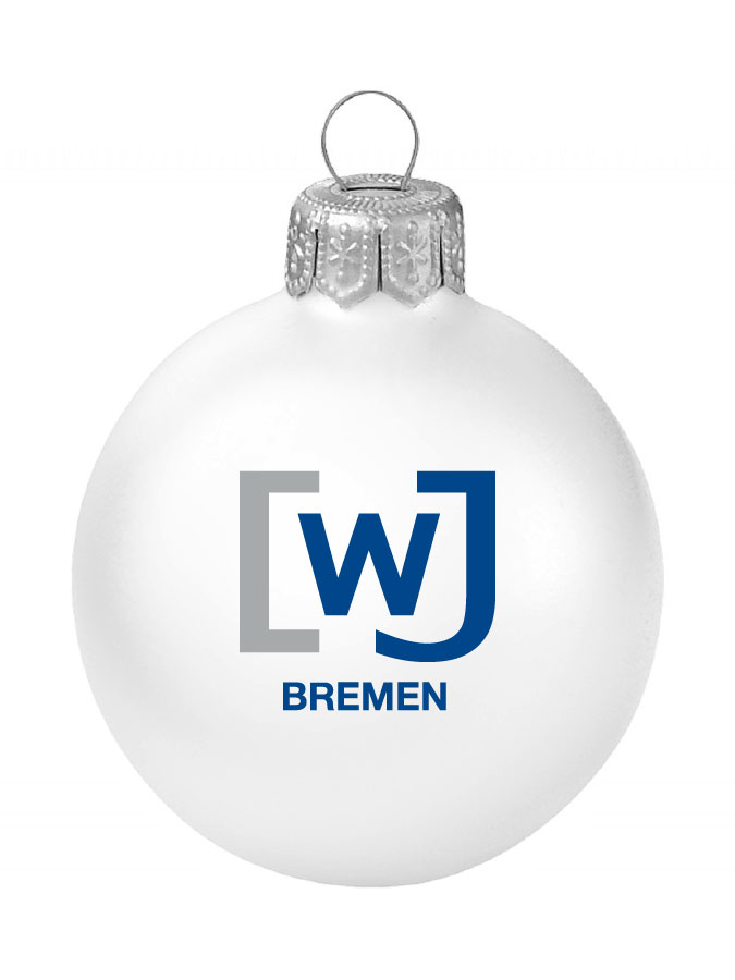 Weihnachtskugel Logo 8cm