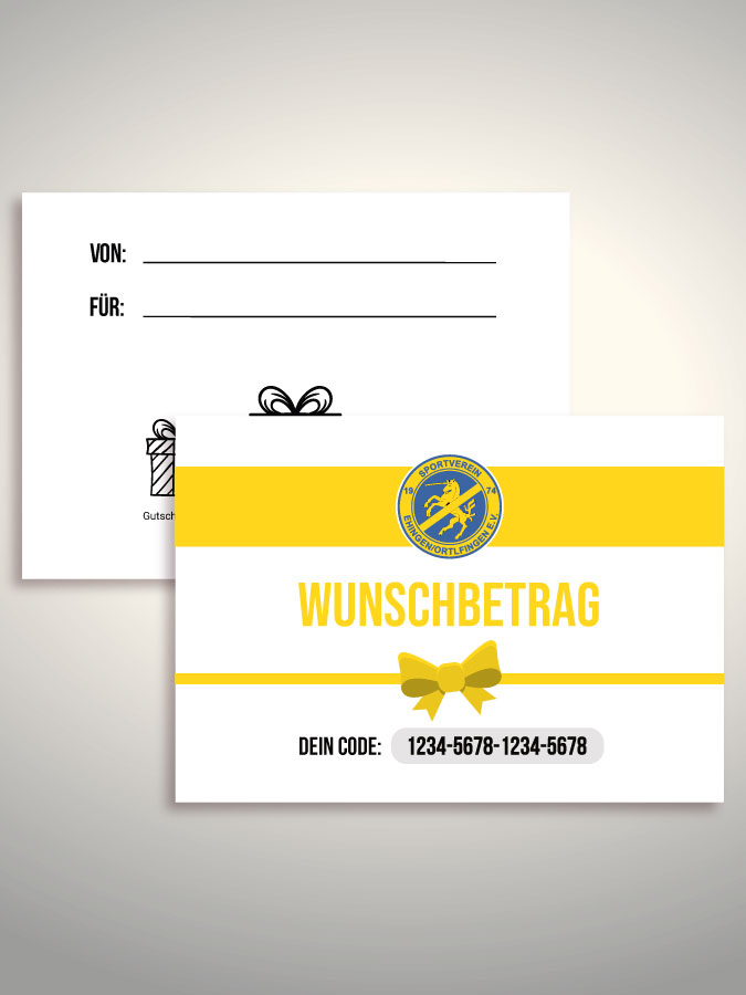 Geschenkgutschein per Versand (Weiß)