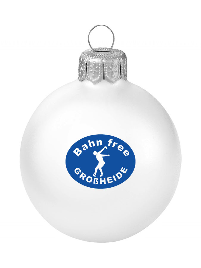 Weihnachtskugel Logo 8cm