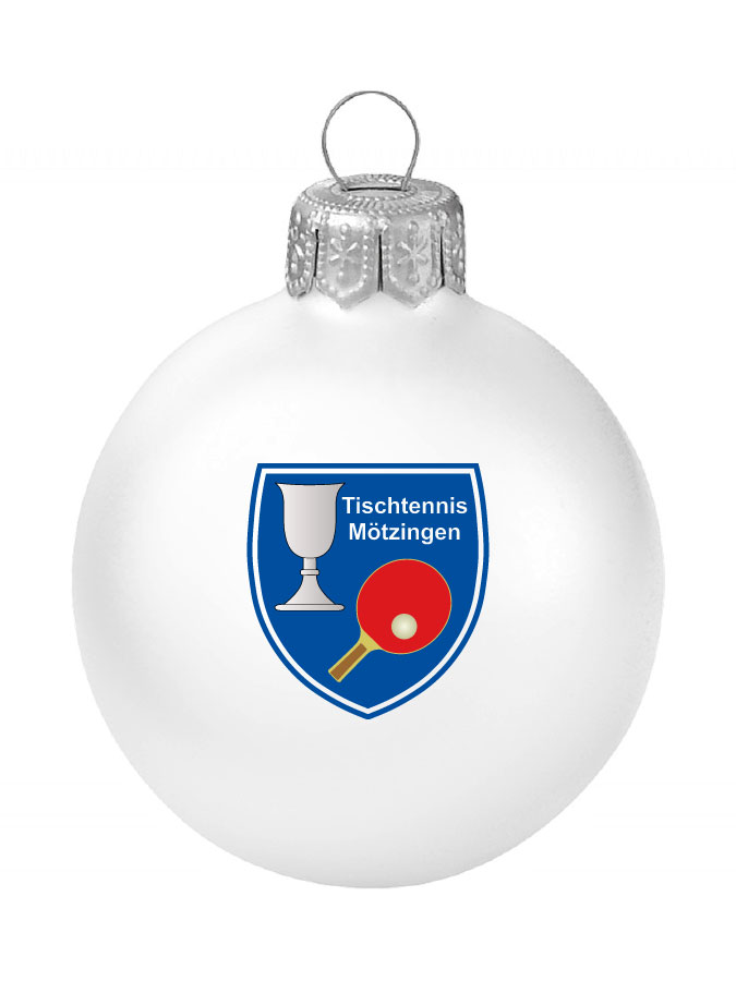 Weihnachtskugel Logo 8cm