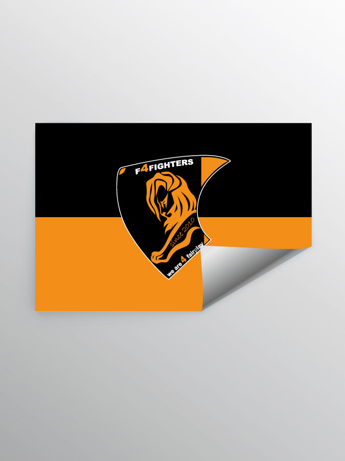 Aufkleber DIN A7 Logo
