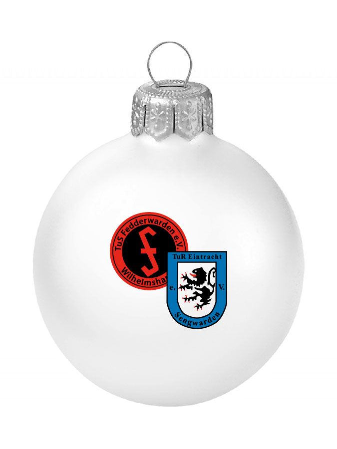 Weihnachtskugel Logo 8cm
