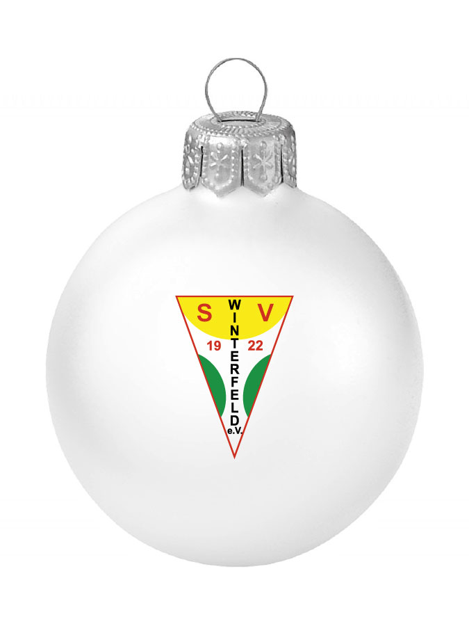 Weihnachtskugel Logo 8cm