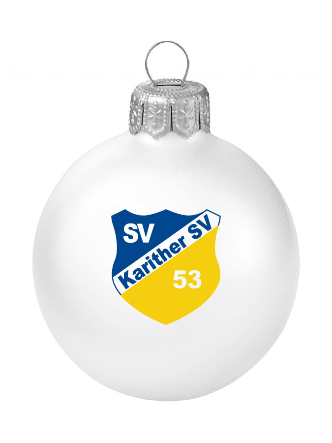 Weihnachtskugel Logo 8cm