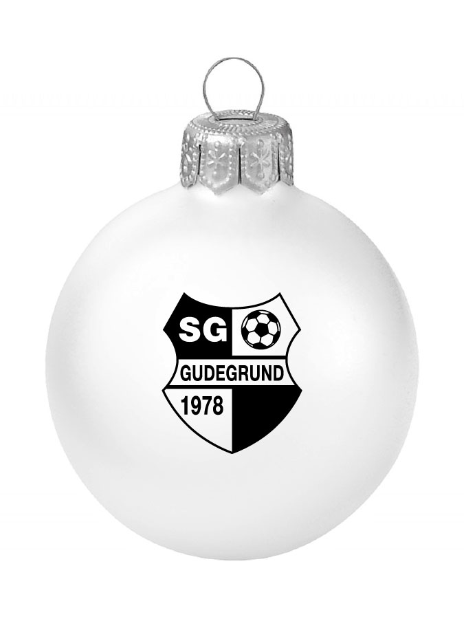 Weihnachtskugel Logo 8cm