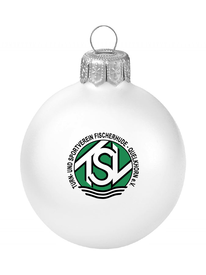 Weihnachtskugel Logo 8cm
