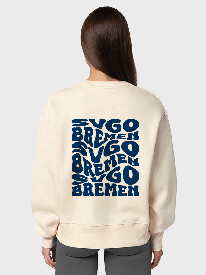 Oversized Sweater Wavy Damen