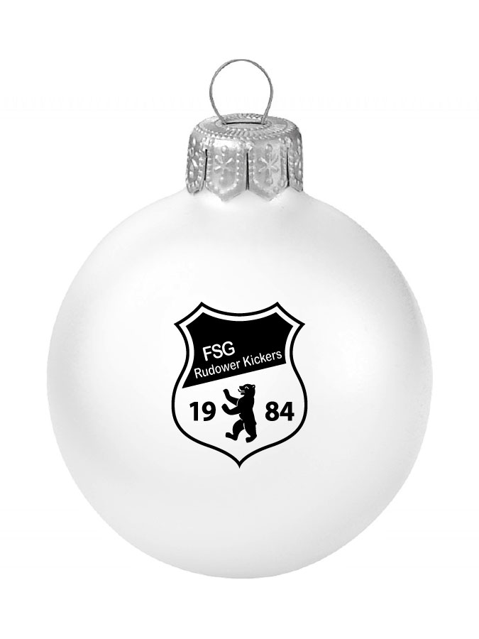 Weihnachtskugel Logo 8cm