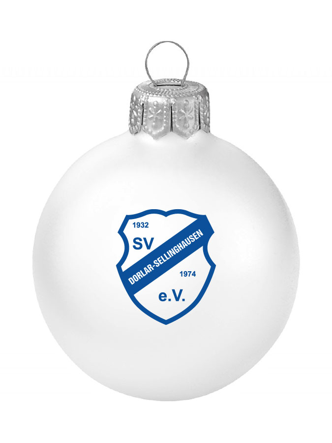 Weihnachtskugel Logo 8cm