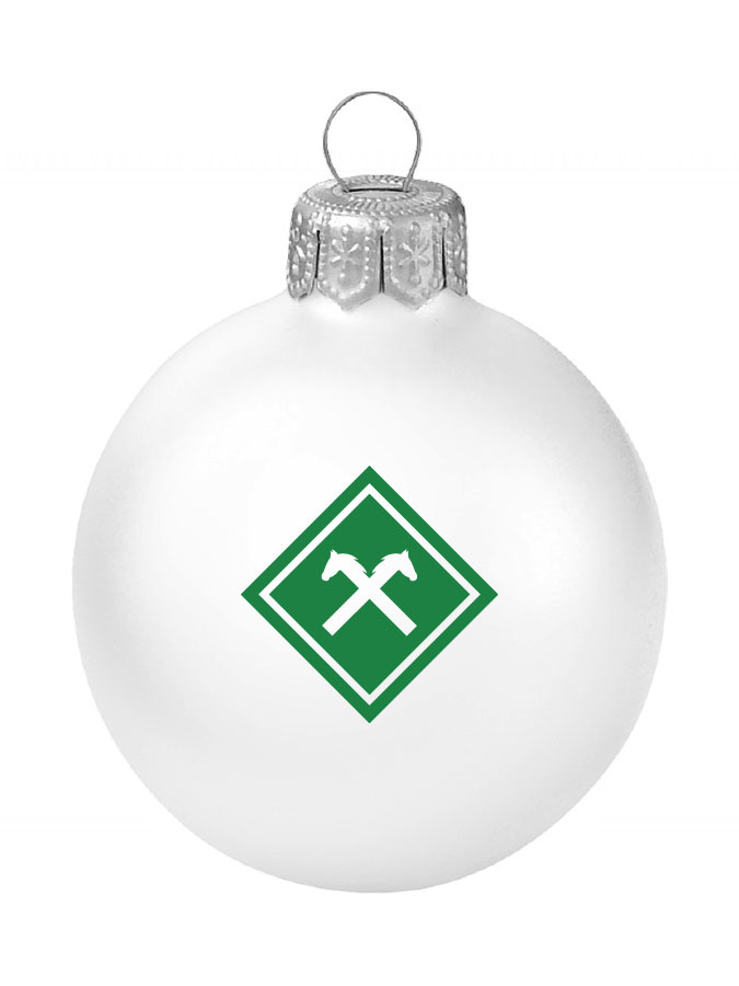 Weihnachtskugel Logo 8cm