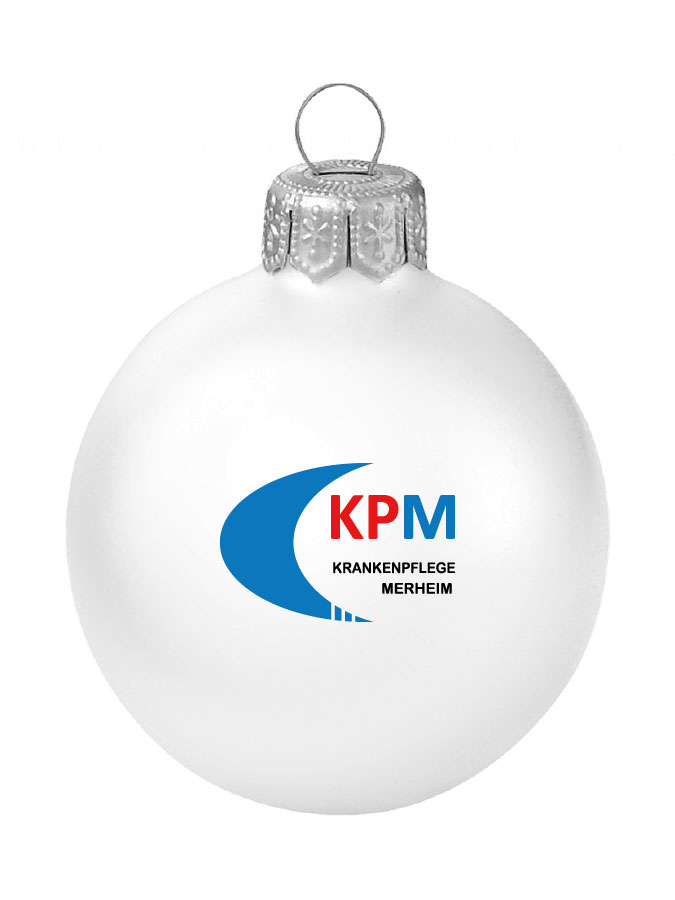 Weihnachtskugel Logo 8cm