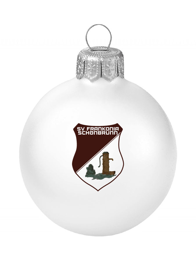 Weihnachtskugel Logo 8cm