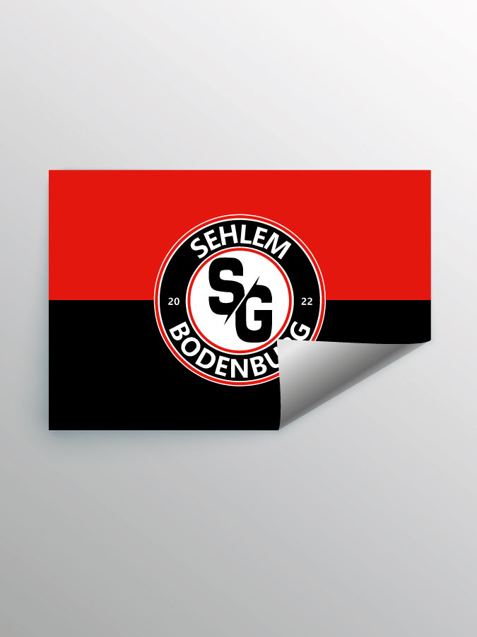 Aufkleber DIN A7 Logo