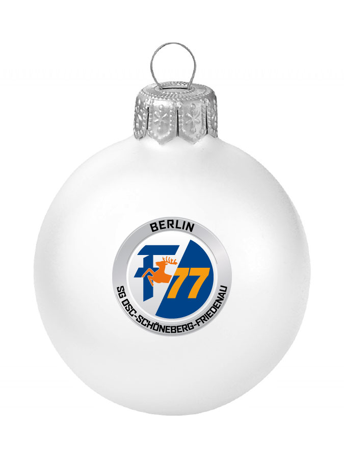 Weihnachtskugel Logo 8cm