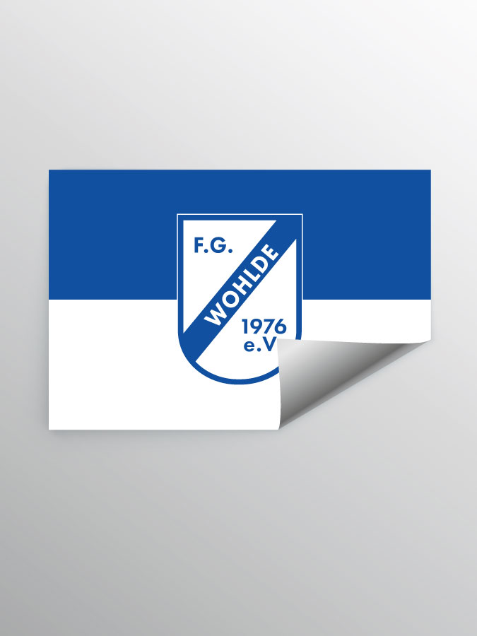 Aufkleber DIN A7 Logo