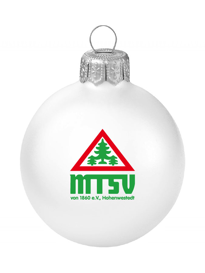 Weihnachtskugel Logo 8cm