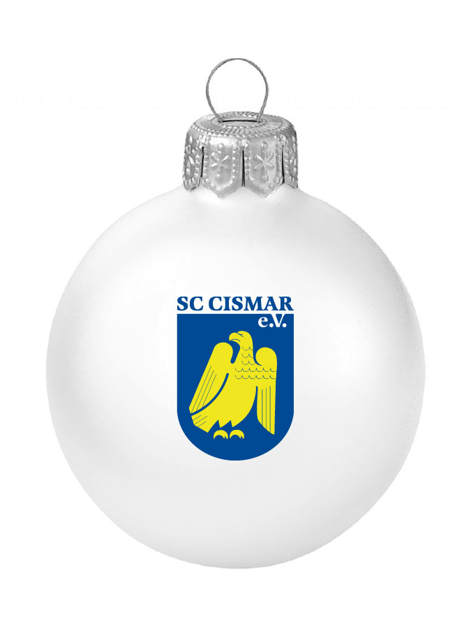 Weihnachtskugel Logo 8cm