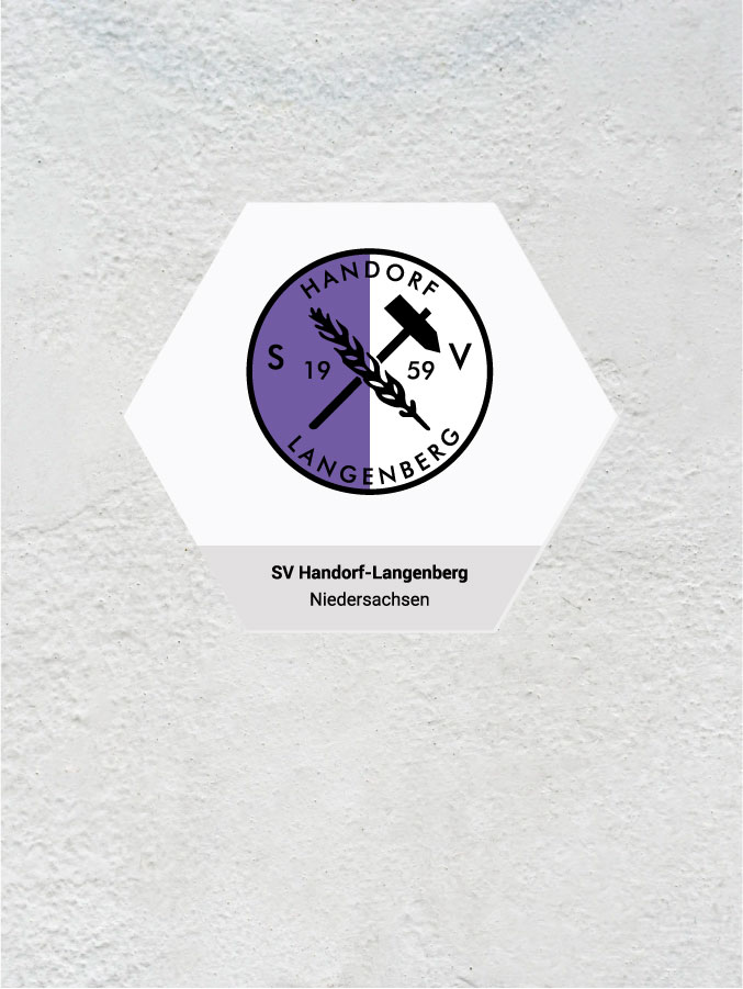 Wandkachel Hexagon mit Logo