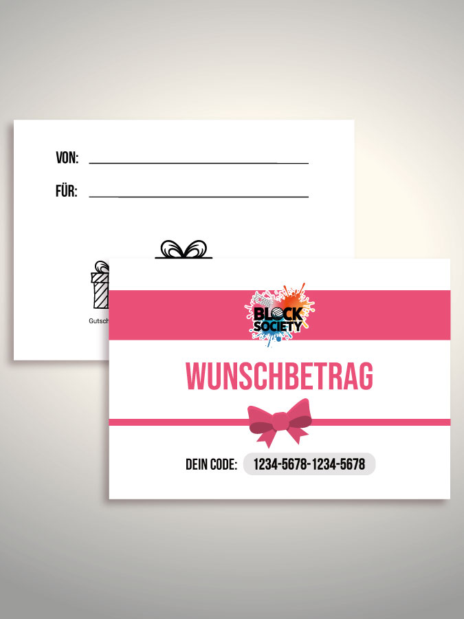 Geschenkgutschein per Versand (Weiß)