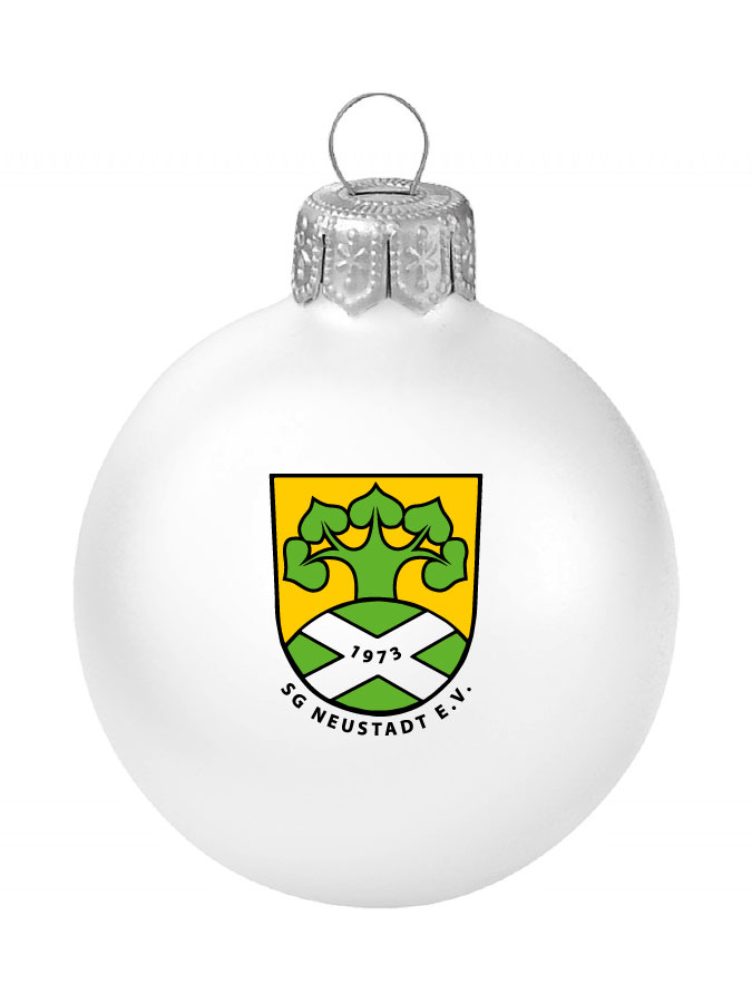 Weihnachtskugel Logo 8cm