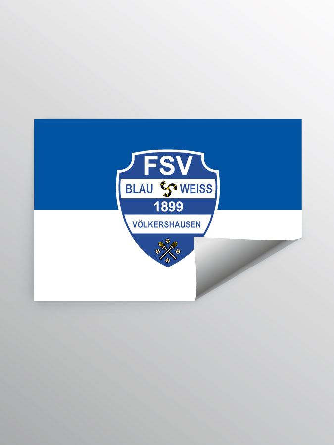 Aufkleber DIN A7 Logo