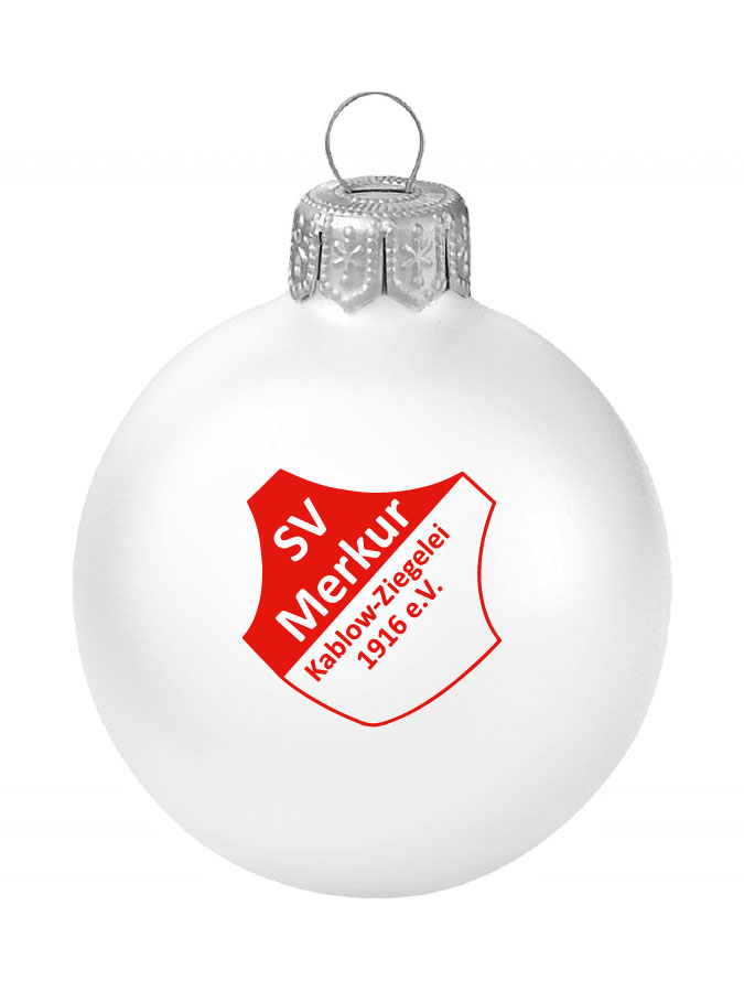 Weihnachtskugel Logo 8cm