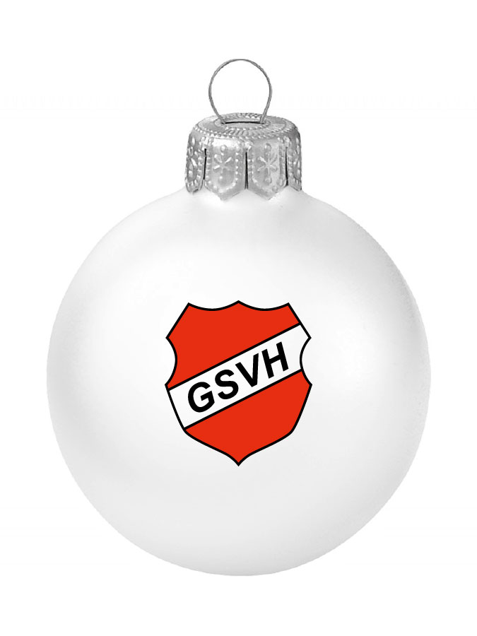 Weihnachtskugel Logo 8cm