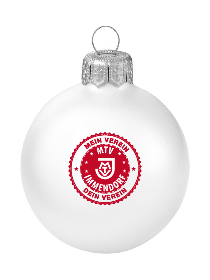 Weihnachtskugel Logo 8cm