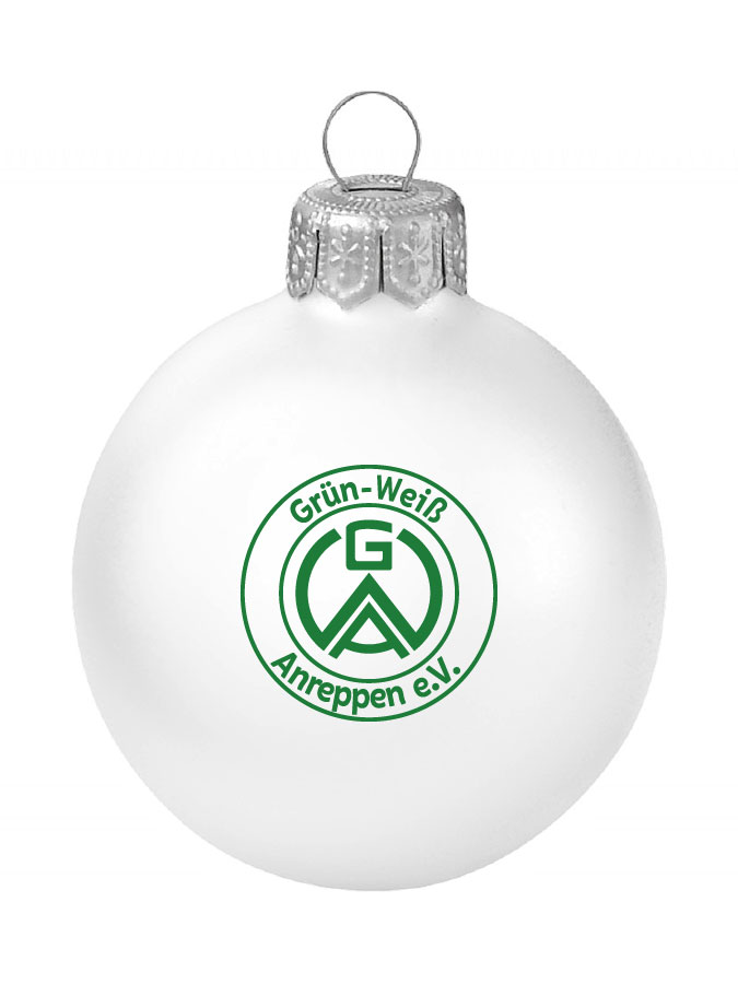 Weihnachtskugel Logo 8cm
